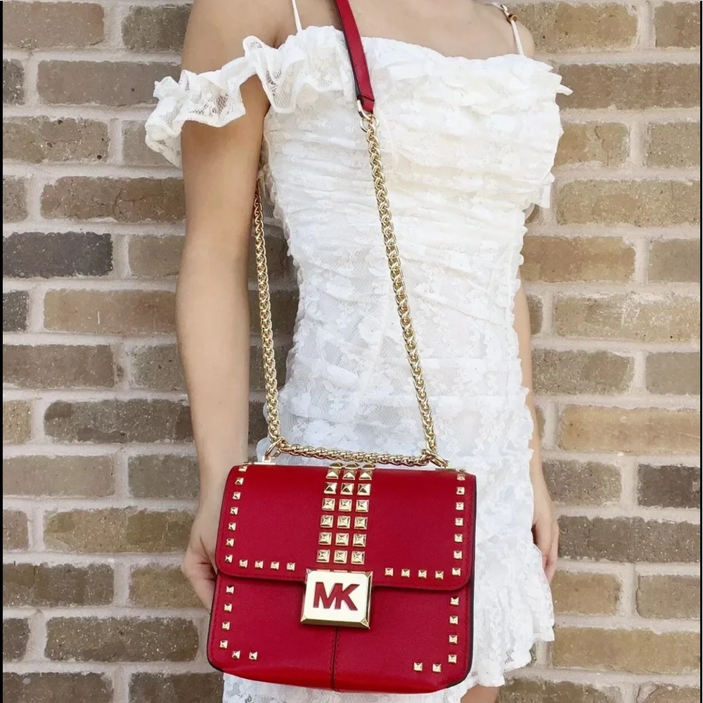Michael Kors Shoulder Bag Chain Crossbody - Picture 1 of 6